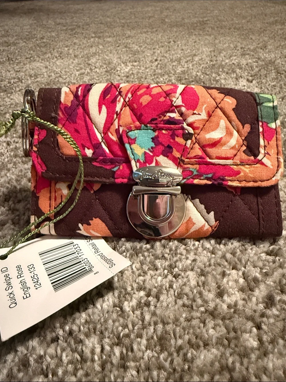 NWT Vera Bradley Quick Swipe ID in English Rose